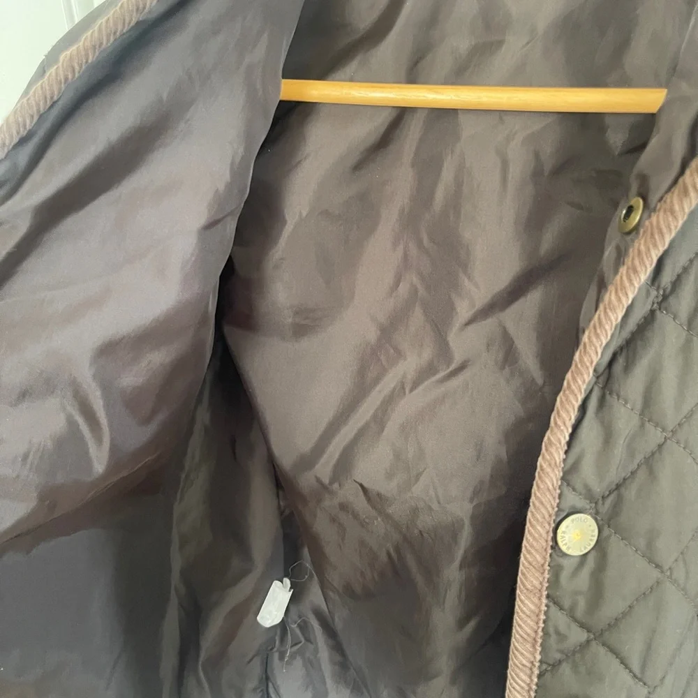 Polo Ralph Lauren Toddler 4-5T Brown Quilted Bomber Barn Zipper Jacket Coat - Picture 3 of 8